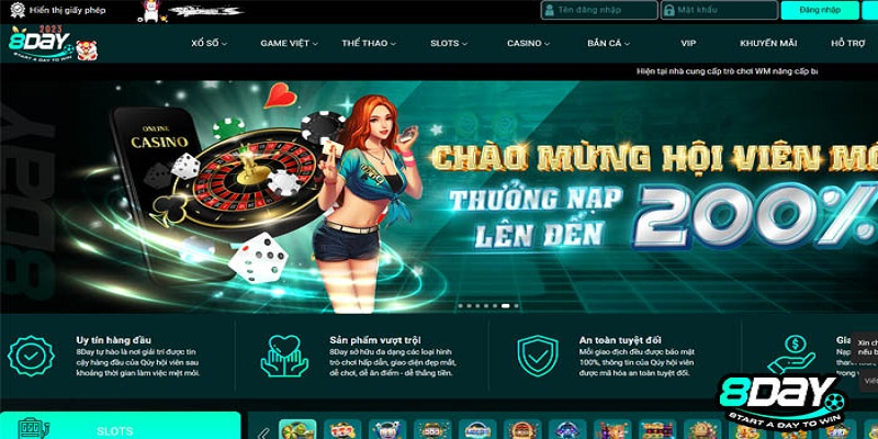 Đánh giá nhà cái 8DAY -  Link đăng nhập 8DAY mới nhất 2023